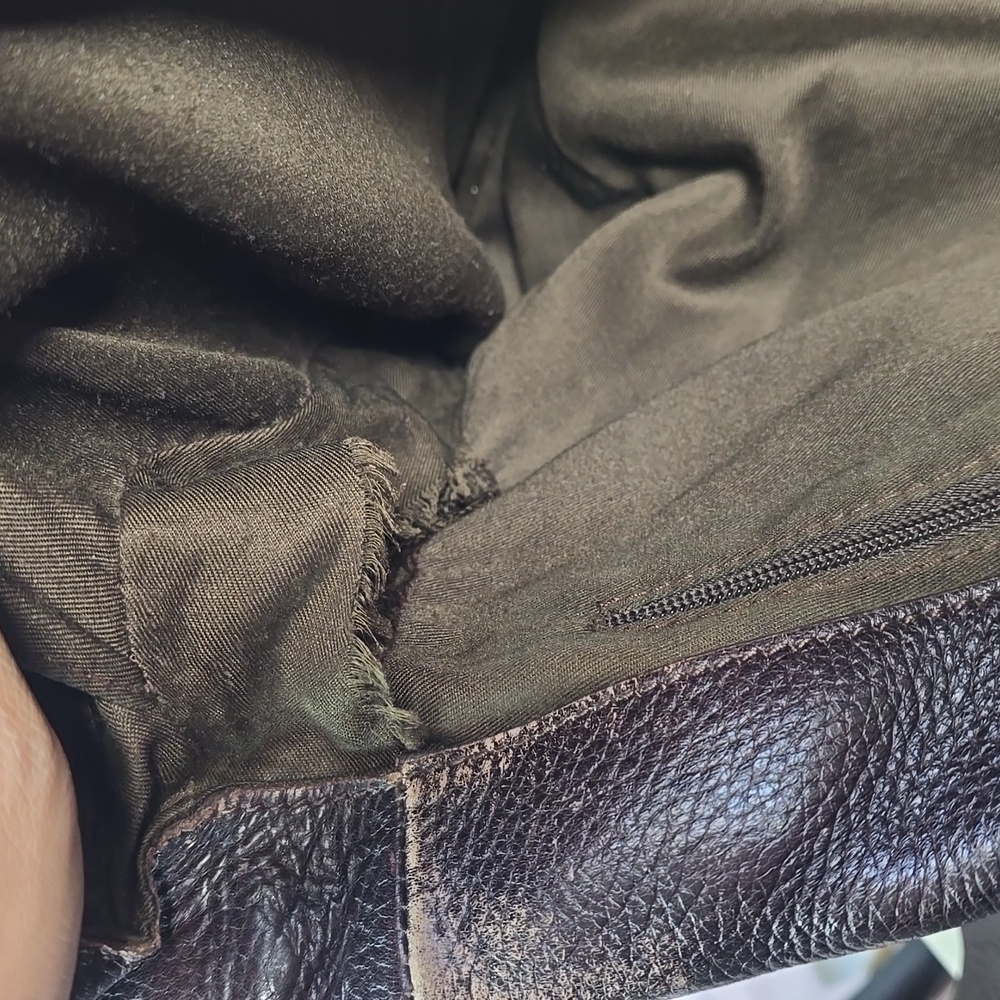 Kenneth Cole Brown Leather Messenger Bag - Picture 10 of 13